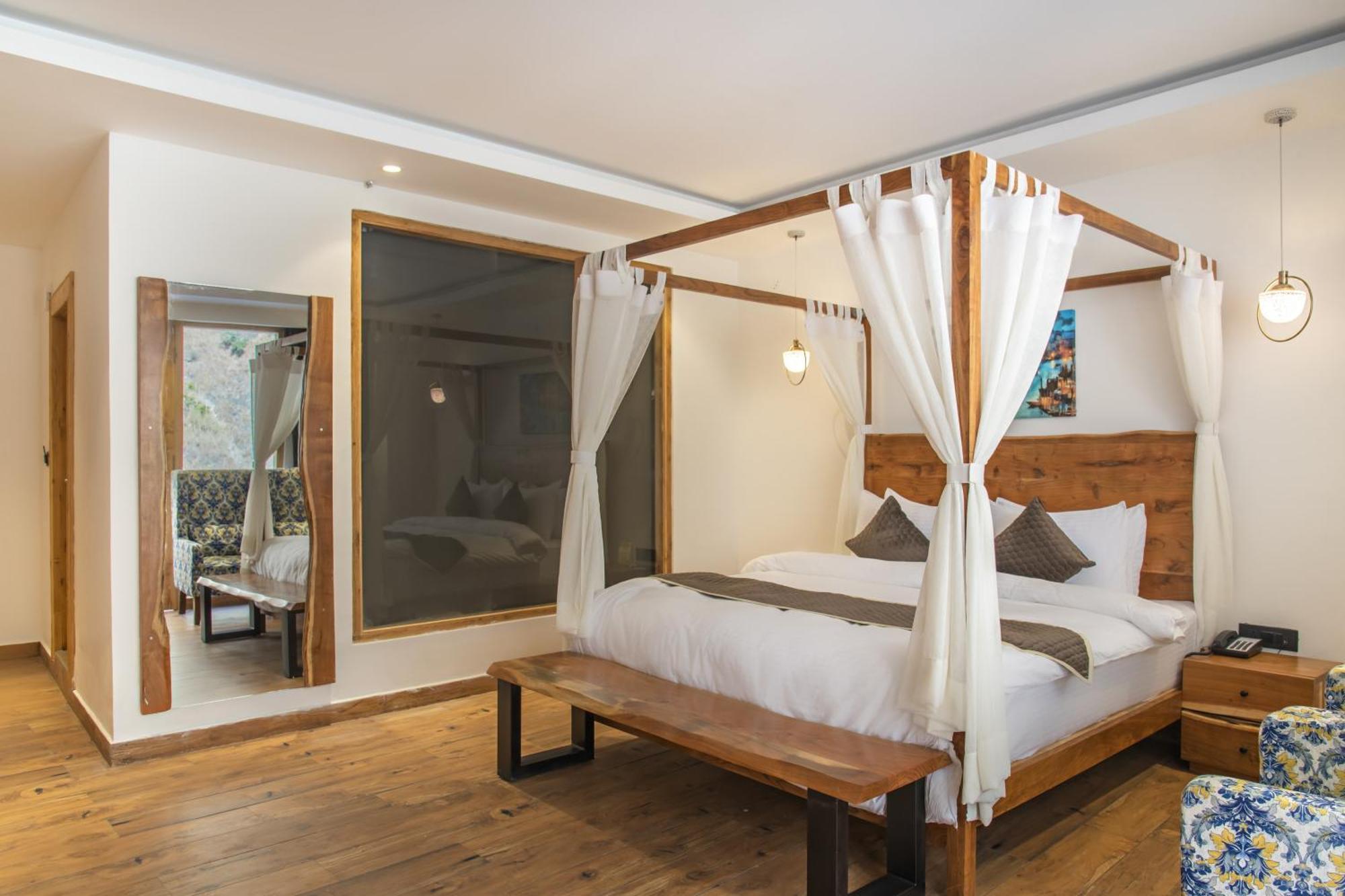 Echor Palm Bliss Riverside Resort & Spa Kasol Exterior foto