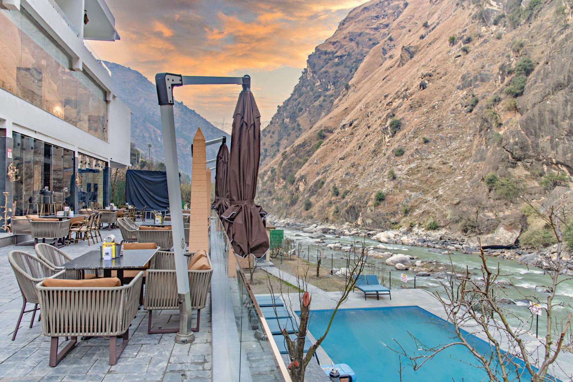 Echor Palm Bliss Riverside Resort & Spa Kasol Exterior foto